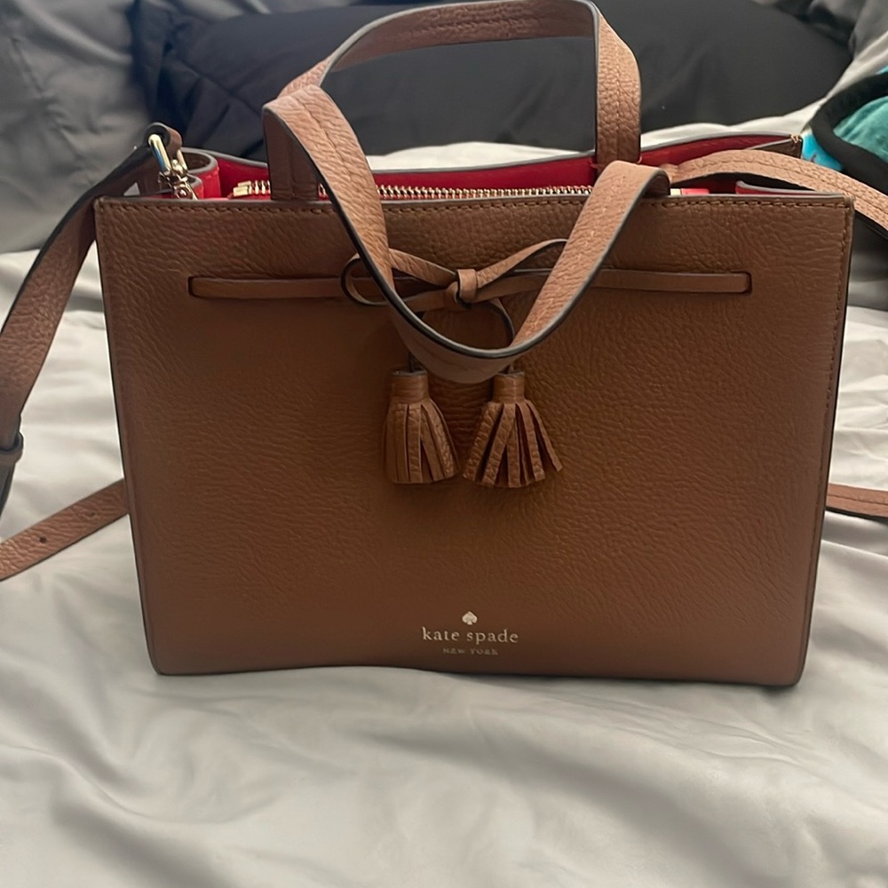 Brown leather Kate spade purse